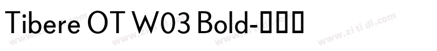 Tibere OT W03 Bold字体转换